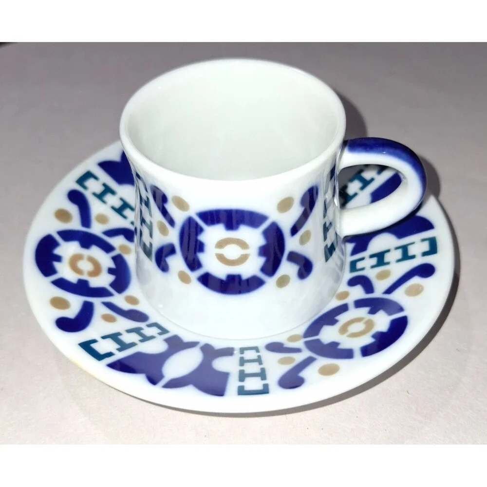 Rare Sargadelos Burela Cup & Saucer Coffee Set
